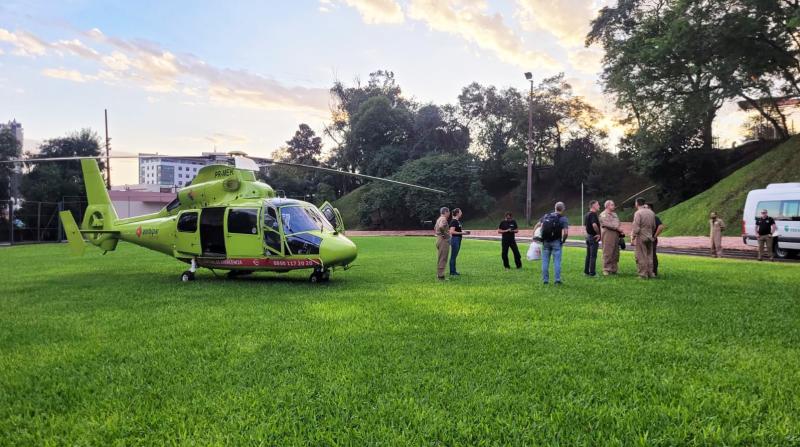 Feevale é base para helicópteros de transporte de pessoas e insumos