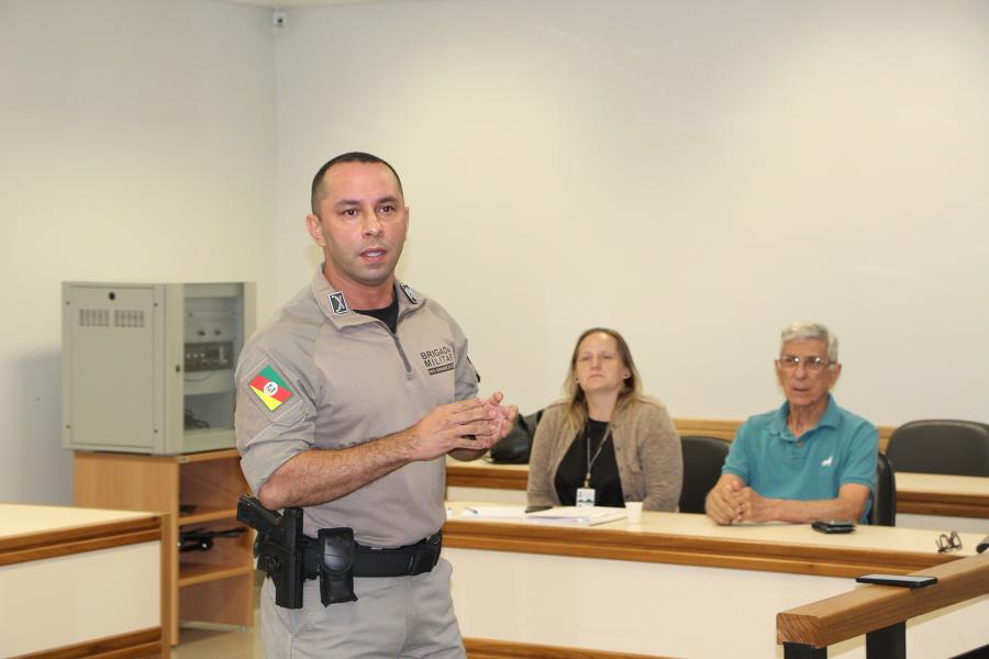 Sargento Neves, da BM, ressaltou que grupo é grande oportunidade para homens acusados de violência doméstica