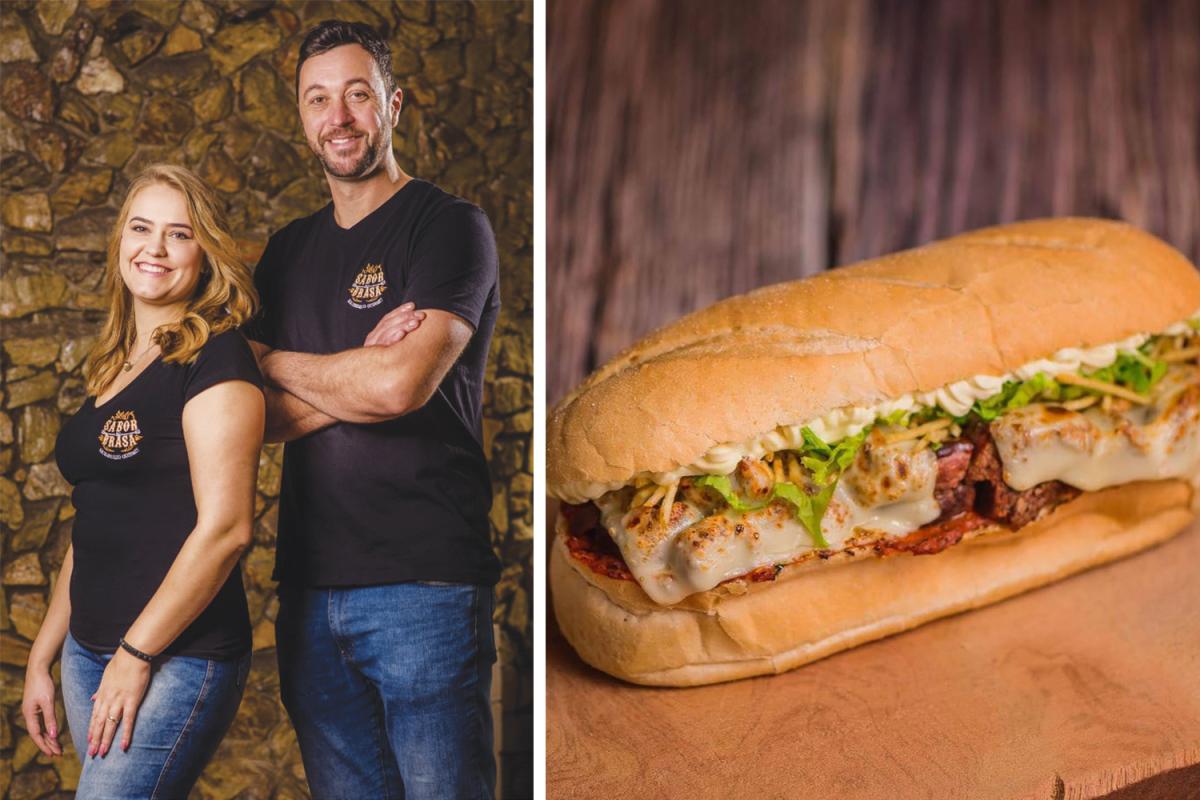 Jéssica e Leandro, do Sabor na Brasa
