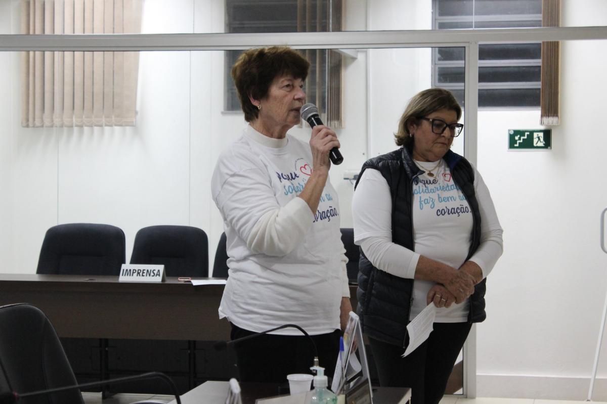 Eliana Wolf e Neusa Hansen (Foto: Divulgação / Câmara)