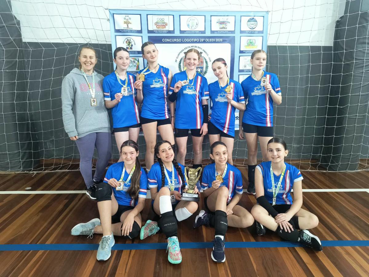 Mirim Feminino: Carlos Rausch campeã (Fotos: Divulgação)