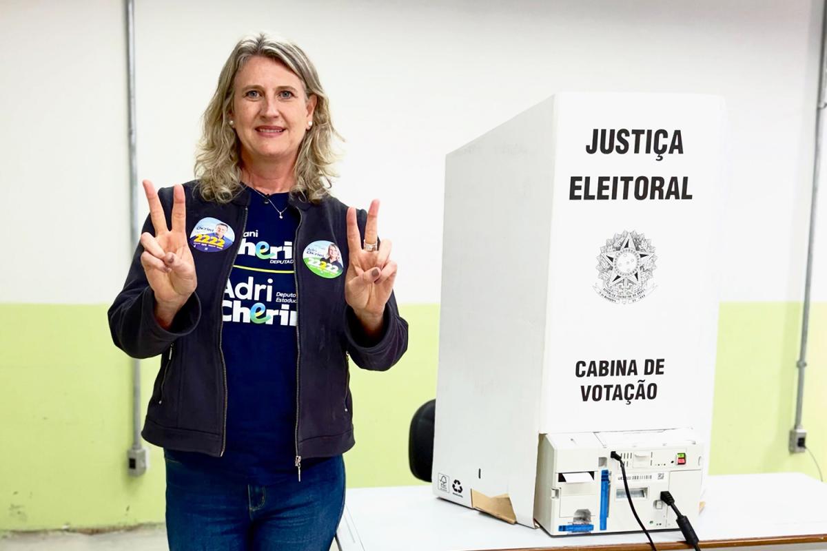 Adri Cherini (PL) foi a campeã de votos (Fonte: g1 RS / Foto: Divulgação)