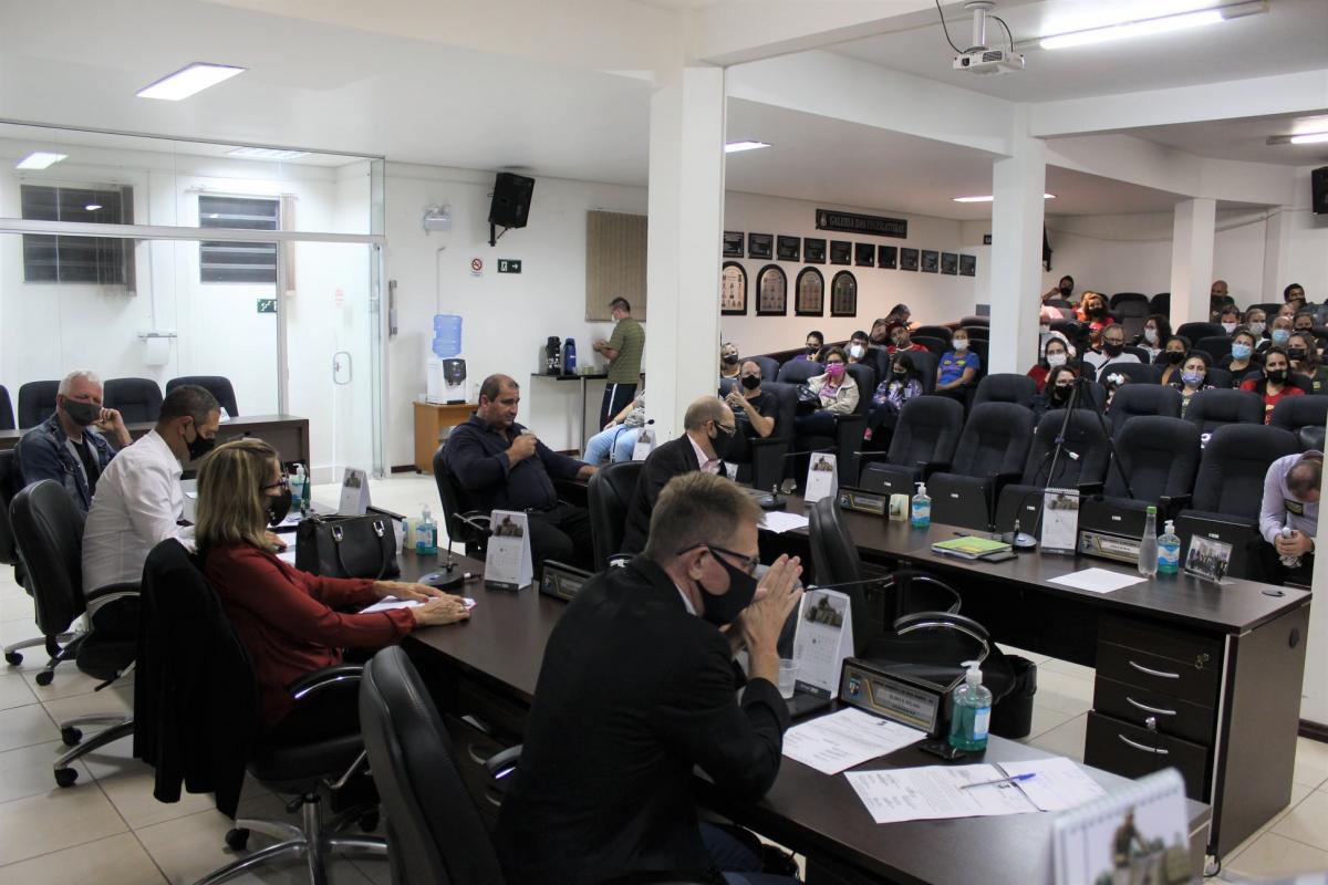 Servidores estiveram novamente na Câmara nesta segunda (Foto: Divulgação / Câmara) Servidores estiveram novamente na Câmara nesta segunda (Foto: Divulgação / Câmara)