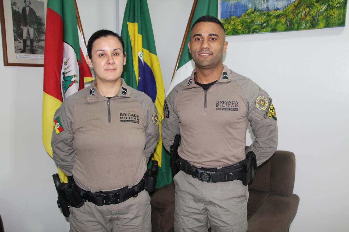 Soldados Matilde e Olivar chegam para reforçar a segurança nos dois municípios Soldados Matilde e Olivar chegam para reforçar a segurança nos dois municípios