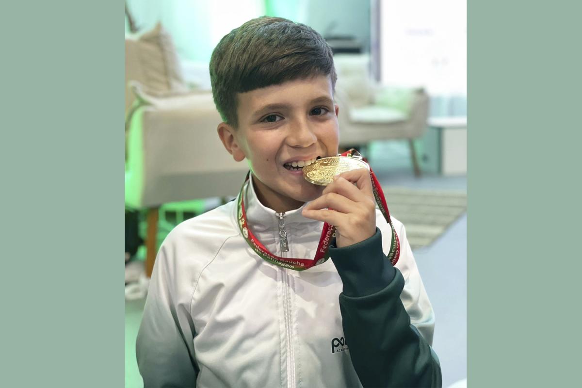 Lucas Zimmer trouxe Medalha de Ouro na sua categoria (Fotos: Divulgação)