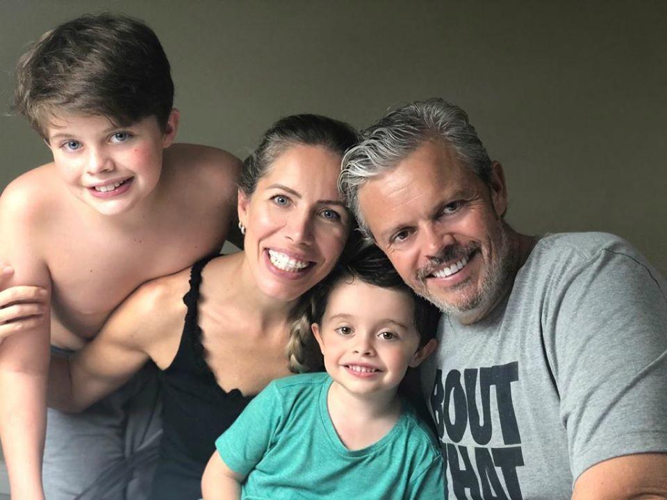 Virna e Emerson com os filhos Lorenzo e Ettore