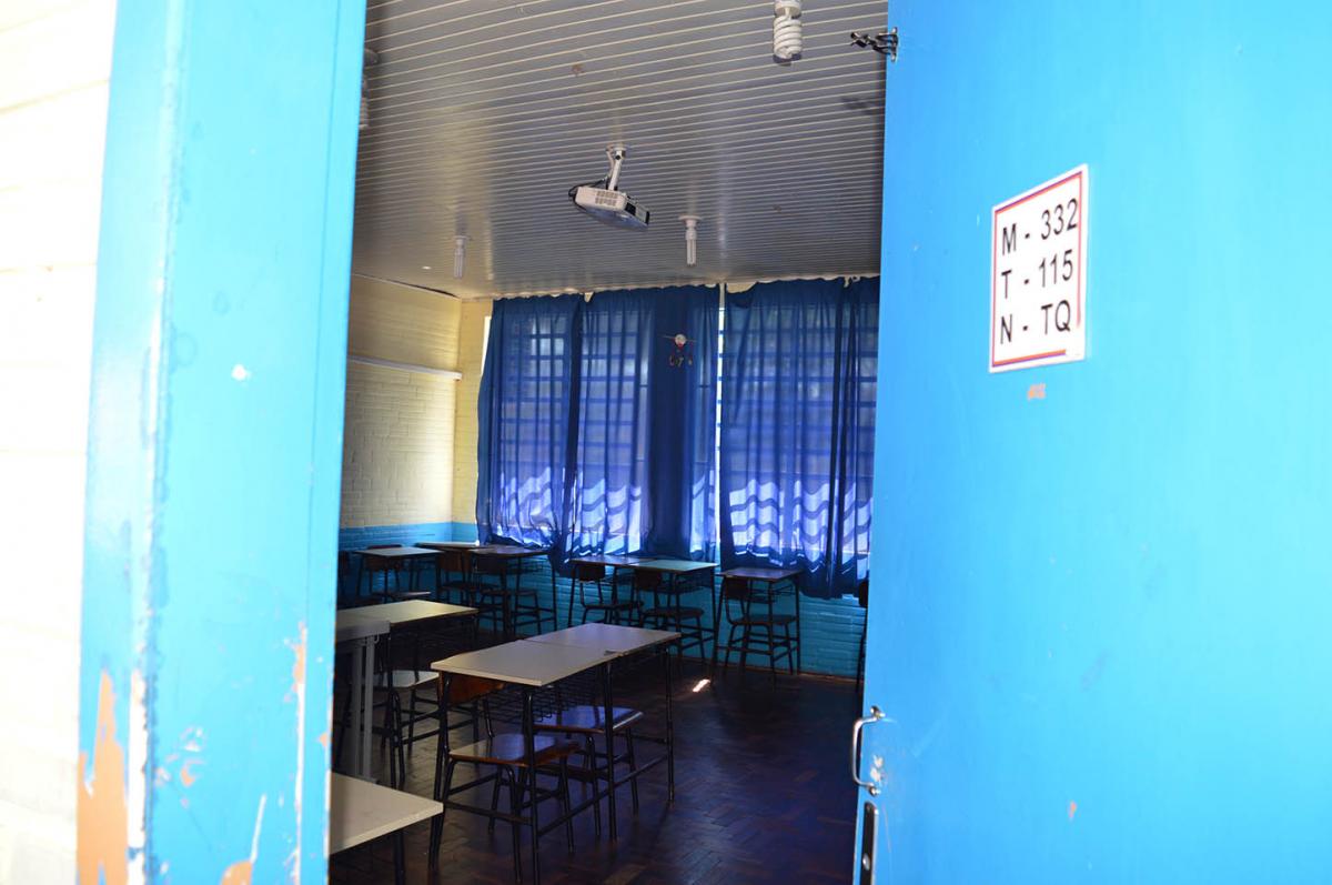 Salas de aula estão vazias desde a metade de março Salas de aula estão vazias desde a metade de março