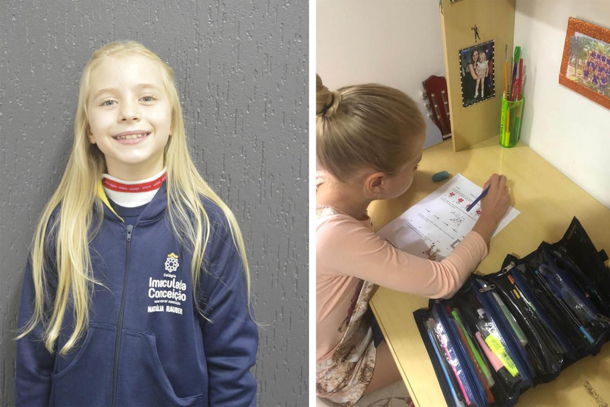 Natália Rauber tem 9 anos