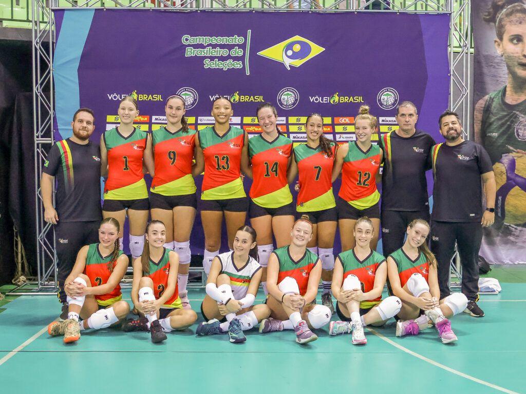 Seleção do RS (Foto: Federação Gaúcha de Voleibol)