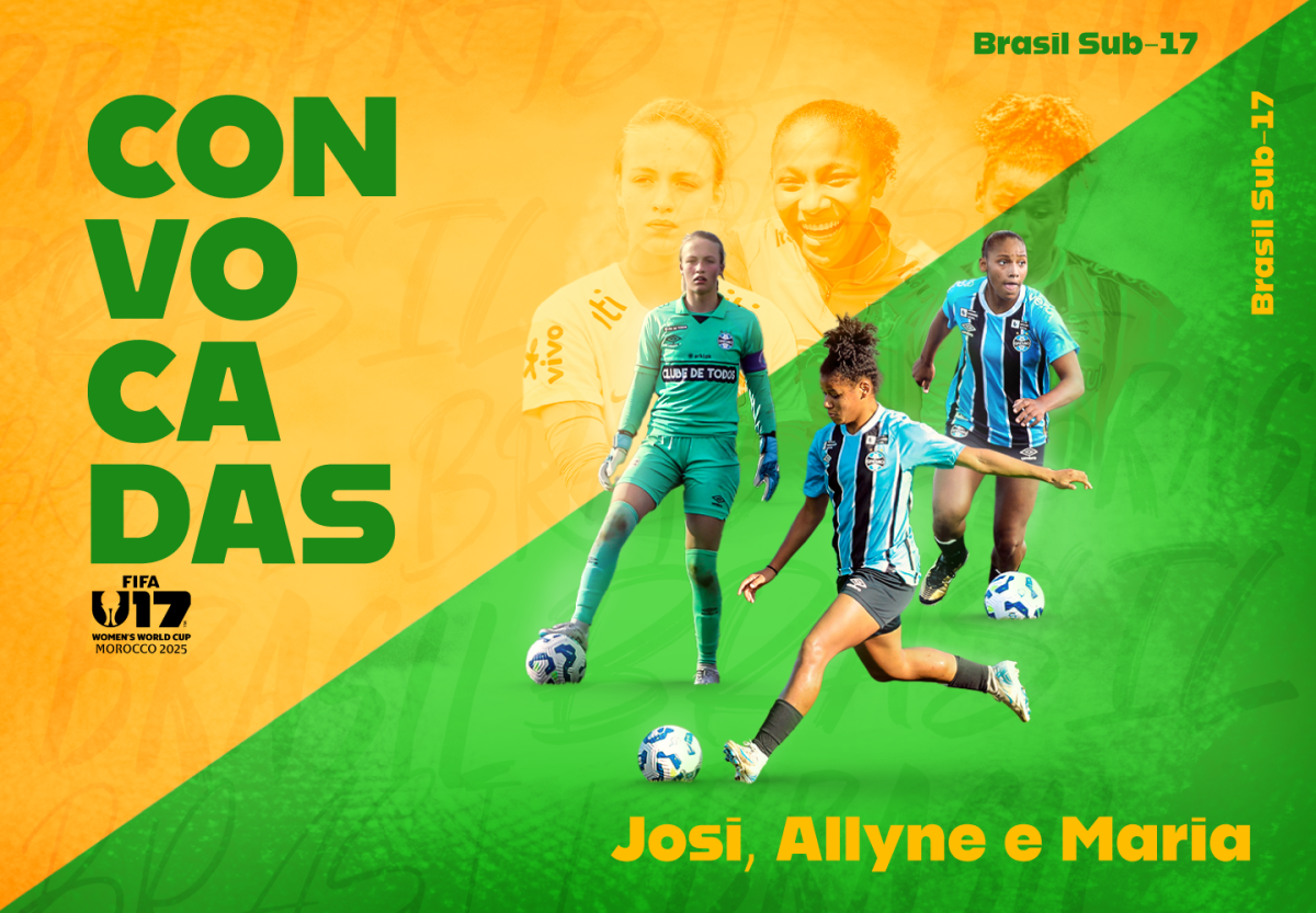 Três atletas do Grêmio foram chamadas pela Seleção Brasileira para a disputa do Mundial