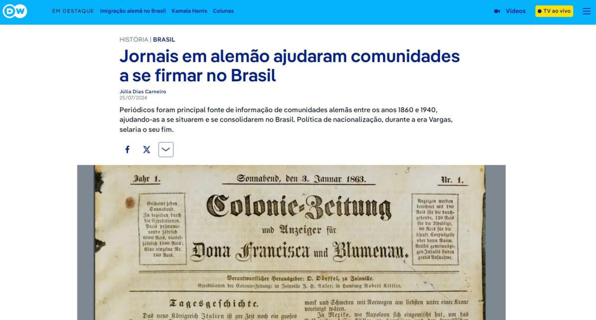 Fonte: Deutsche Welle Brasil – Júlia Dias Carneiro / Fotos: Laboratório de Estudos da Memória Multilíngue