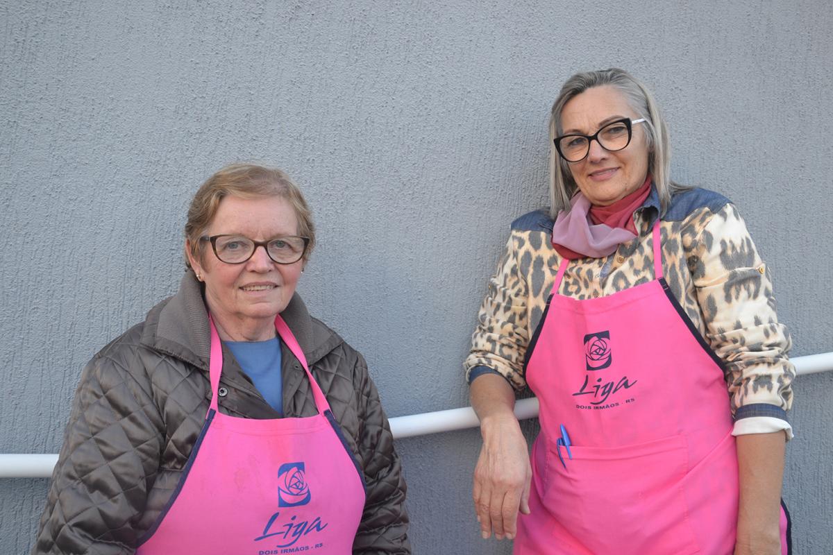 Vice-presidente Vinilda Wingert e presidente Cláudia Goetz Vice-presidente Vinilda Wingert e presidente Cláudia Goetz
