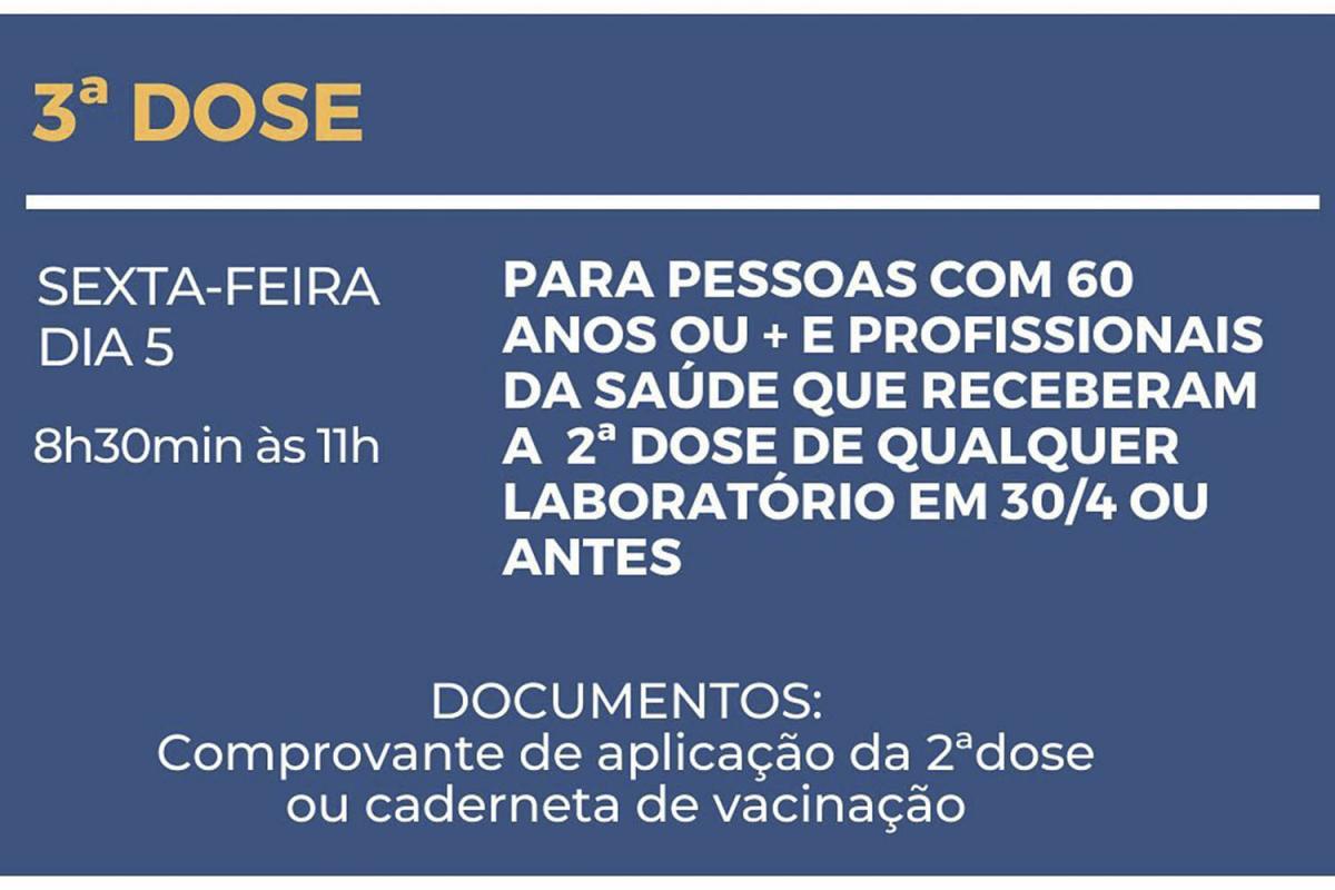 Será das 8h às 11h