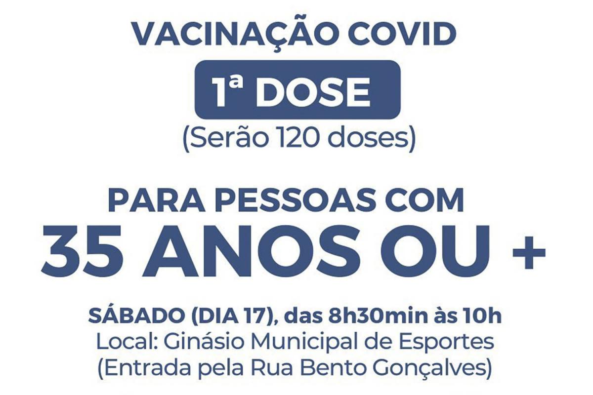 Aplicação acontece no Ginásio Municipal Aplicação acontece no Ginásio Municipal