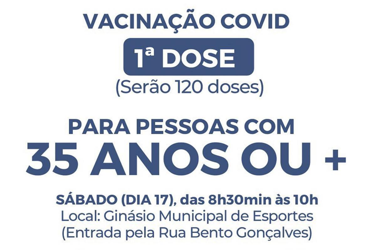 Aplicação acontece no Ginásio Municipal