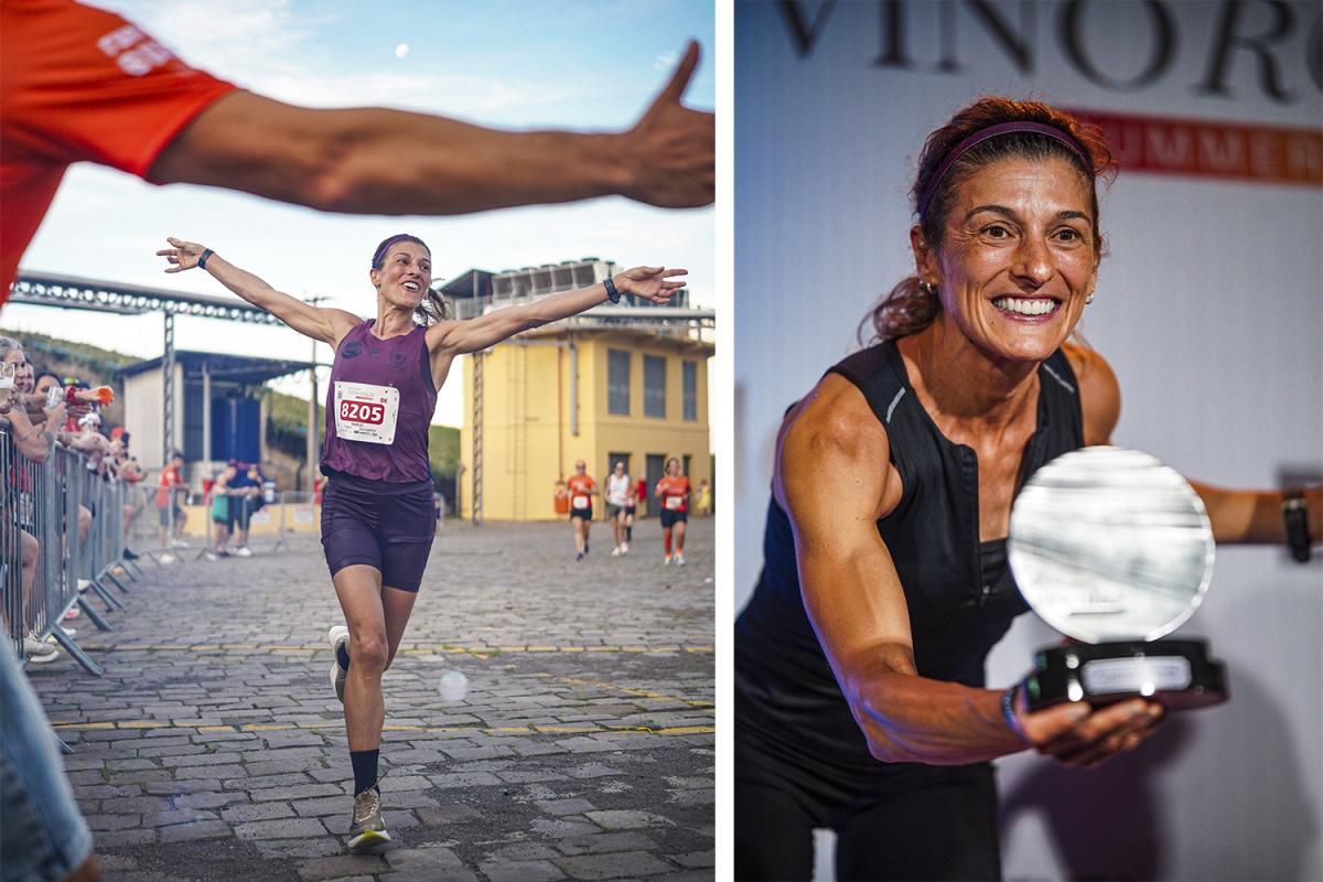 Ela sagrou-se campeã da Vino Run em Farroupilha (Fotos: Divulgação)
