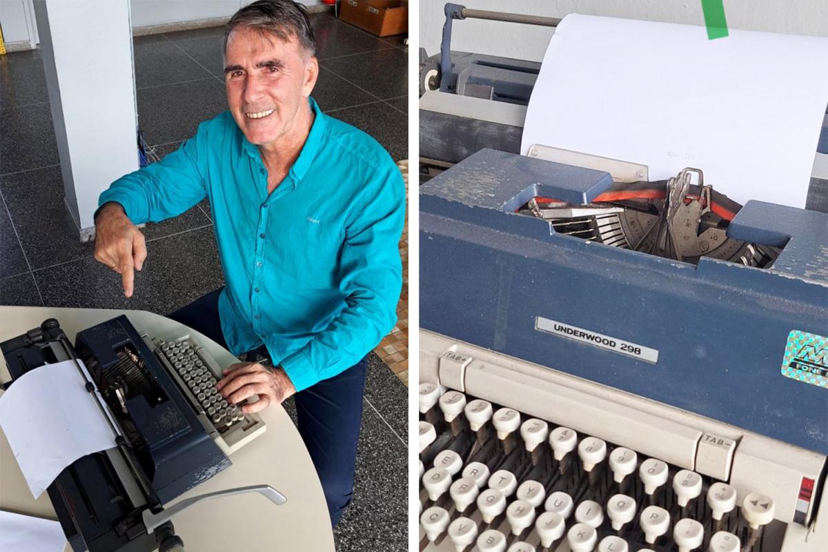 Quando se digitava muito rápido, como era nas relações, as teclas “acavalavam”. Era assim que ficavam, porque os jornalistas normalmente escreviam muito rápido. Daí mudar-se de lugar as letra