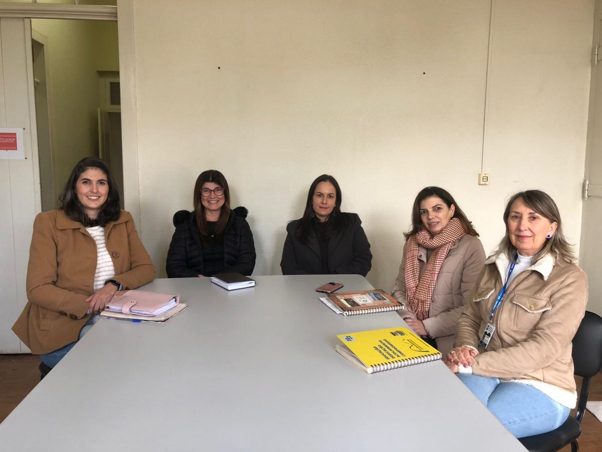 Carolina Louise Cardoso, Adriana Trierweiler, Mariana Rosa da Silva, Nadia Helena Schneider e Dulce Garcia