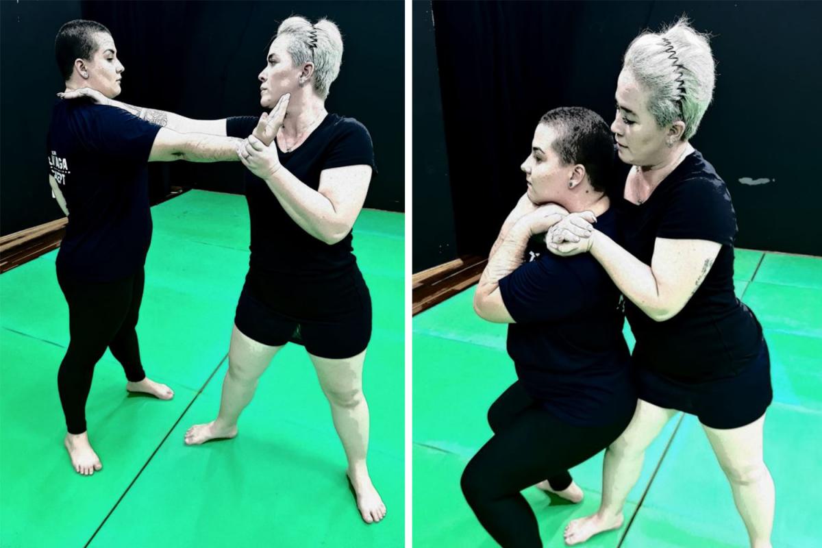 Aulas utilizando técnicas do Krav Maga ocorrem semanalmente