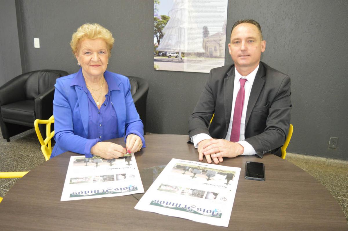Maria de Lourdes e Luis Schorn estiveram no JDI Maria de Lourdes e Luis Schorn estiveram no JDI