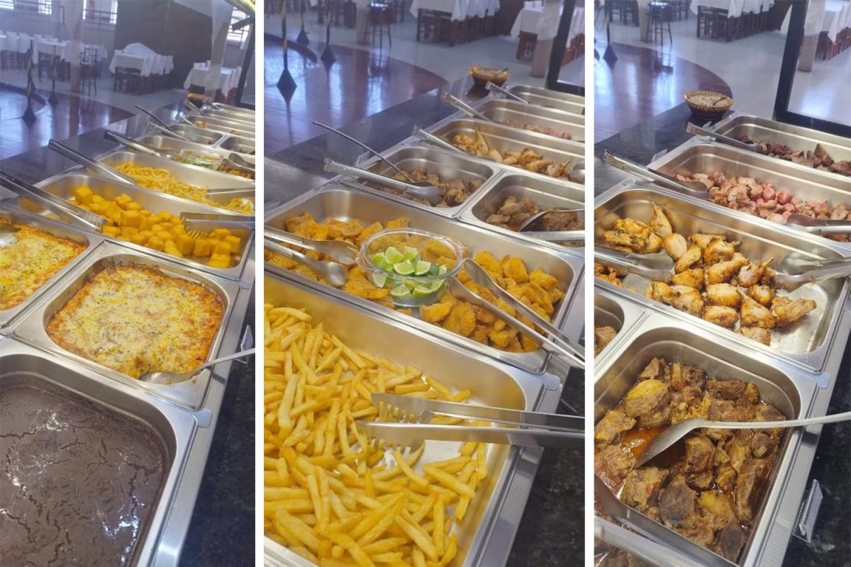 Cliente pode optar por buffet livre ou a quilo; domingo tem buffet livre e espeto corrido