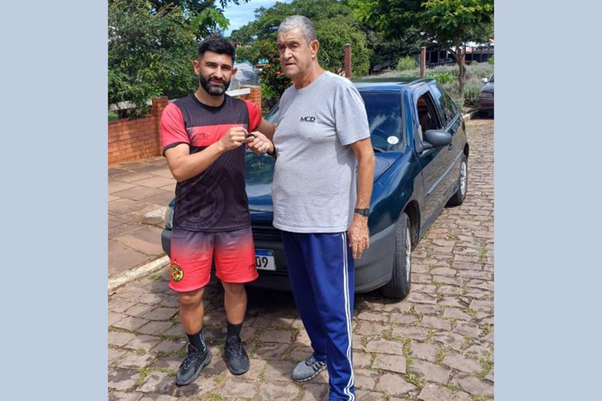 Gabriel Marques com o Sargento Rosa