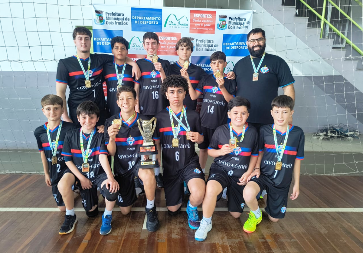 Mirim Masculino: Rolante Sports campeão (Fotos: Divulgação / PMDI)
