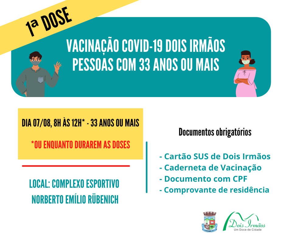 Aplicação acontece das 8h às 12h Aplicação acontece das 8h às 12h