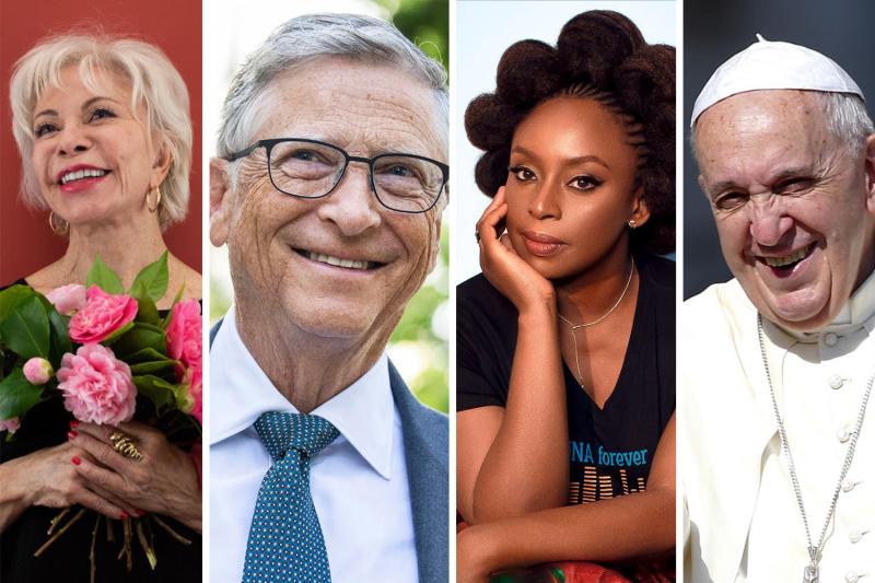 Isabel Allende, Bill Gates, Chimamanda, Papa Francisco (Fonte: BBC News Brasil)