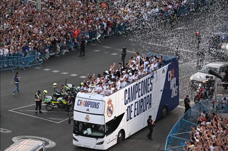 A inesquecível comemoração na vitória europeia do Real Madrid