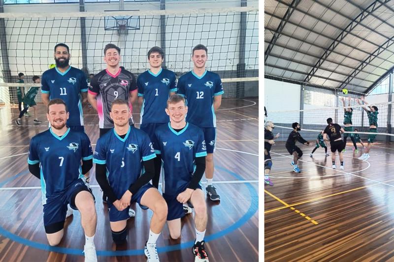 Sharks é um dos classificados / Jogos do masculino ocorreram no Ginásio Primavera (Fotos: Divulgação / Desporto)