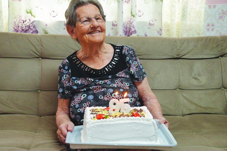 Alegria pelos 95 anos bem vividos