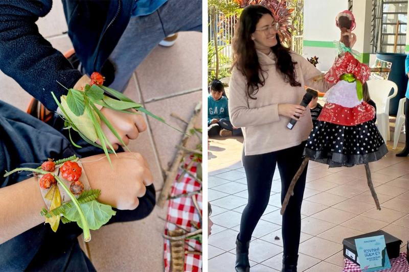Atividade incentiva consciência ambiental na escola municipal Felippe Wendling