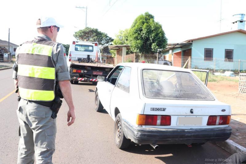 Veículo apreendido pela polícia