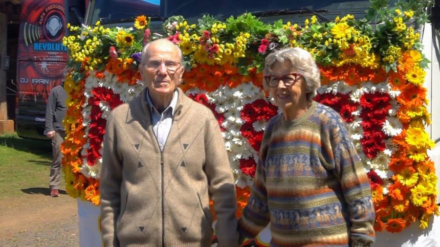 Casal José Luiz e Nelsi Wittmann, que inspirou a ideia do Bierwagen