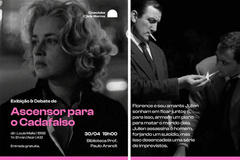 Cineclube Dois Irmãos promove sessão nesta quinta, véspera de feriado