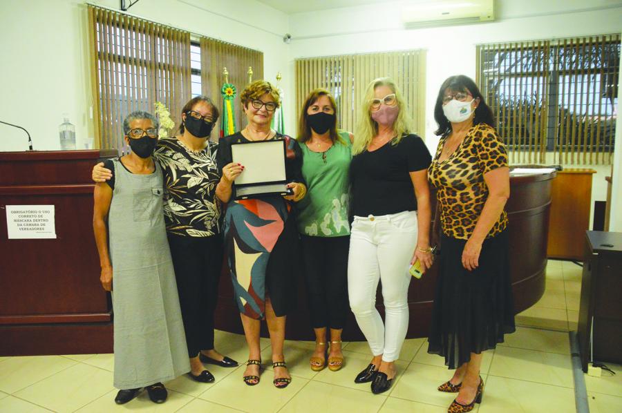 Com ex-colegas da Secretaria de Educação