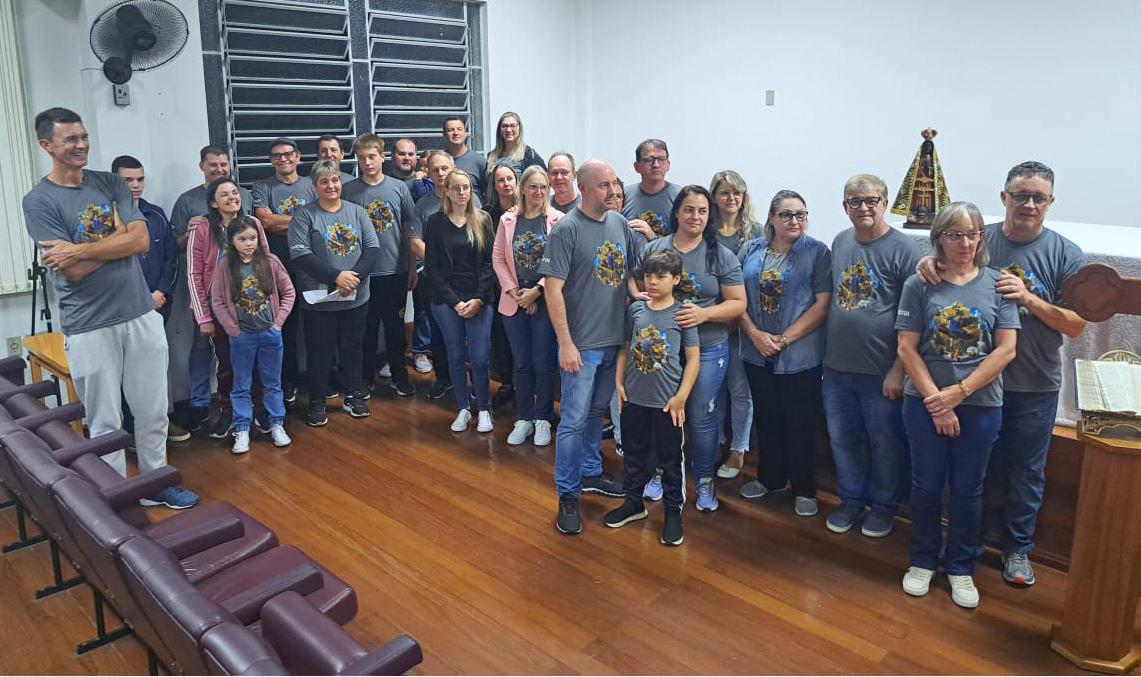 Comissão de Festeiros que preparará o evento do dia 29 de Setembro, em homenagem ao padroeiro de Dois Irmãos, o Arcanjo São Miguel
