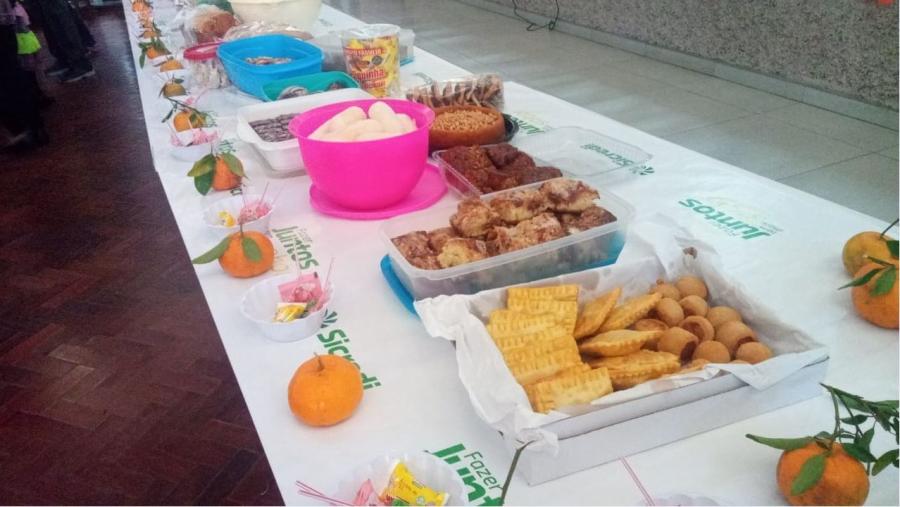 Confraternização contou com comidas típicas