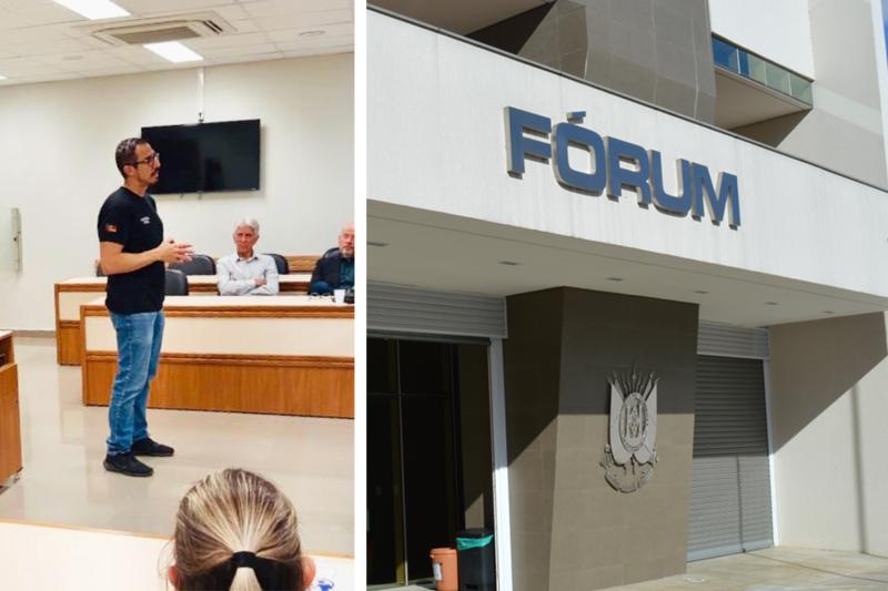 Delegado realiza palestra em encontro do Grupo Reflexivo de Gênero no Fórum