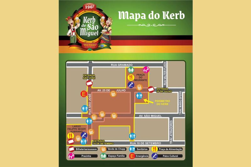 Mapa da festa (Divulgação)