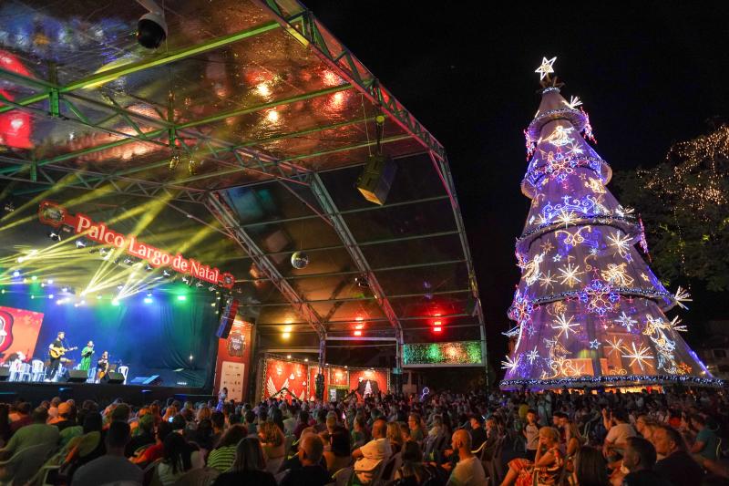 Largo de Natal, palco principal do evento (Foto: Tiago da Rosa / Divulgação Natal dos Anjos)