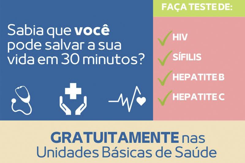 Resultados saem em 30 minutos