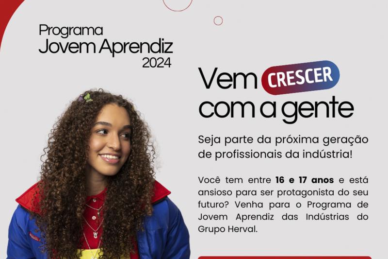 Duas empresas tem inscrições abertas dentro do programa Jovem Aprendiz