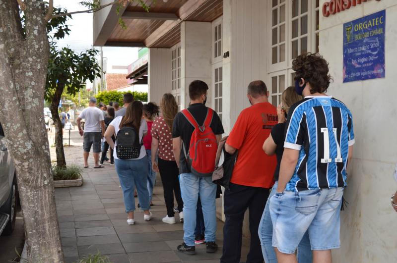 Movimento chamou atenção no Centro da cidade