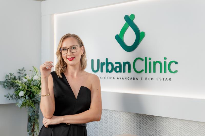 Franciele Carlesso, da Urban Clinic Estética Avançada e Bem Estar, espaço que completou 7 anos no dia 21 de março