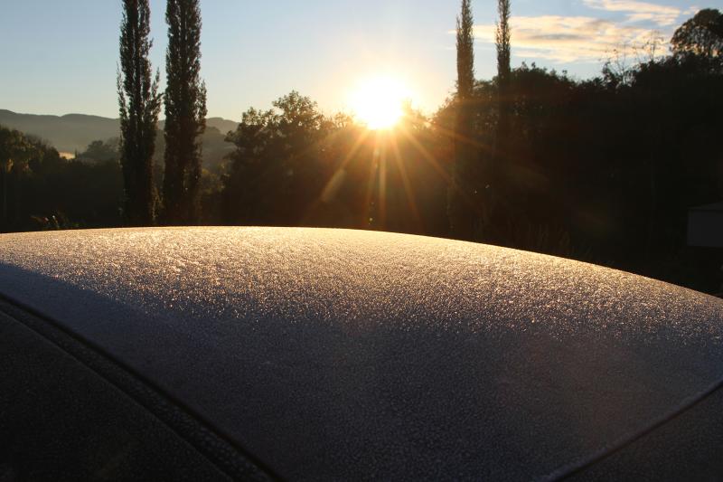 Frio intenso marca primeira semana do inverno (Foto: Pitter Ellwanger) 