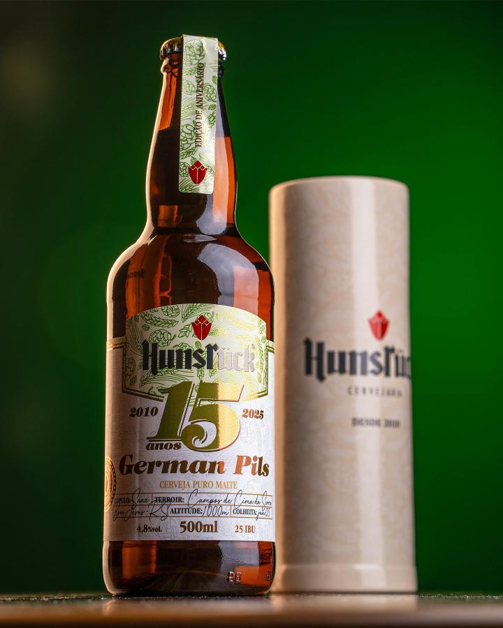 German Pils, cerveja especial elaborada em comemoração aos 15 anos