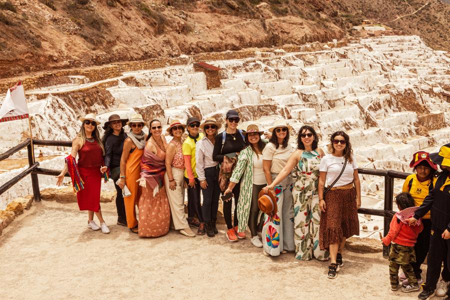 Grupo feminino de viagens