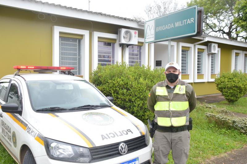 Soldado Fabiano, da BM de Morro Reuter, esteve à frente da negociação na madrugada de sábado